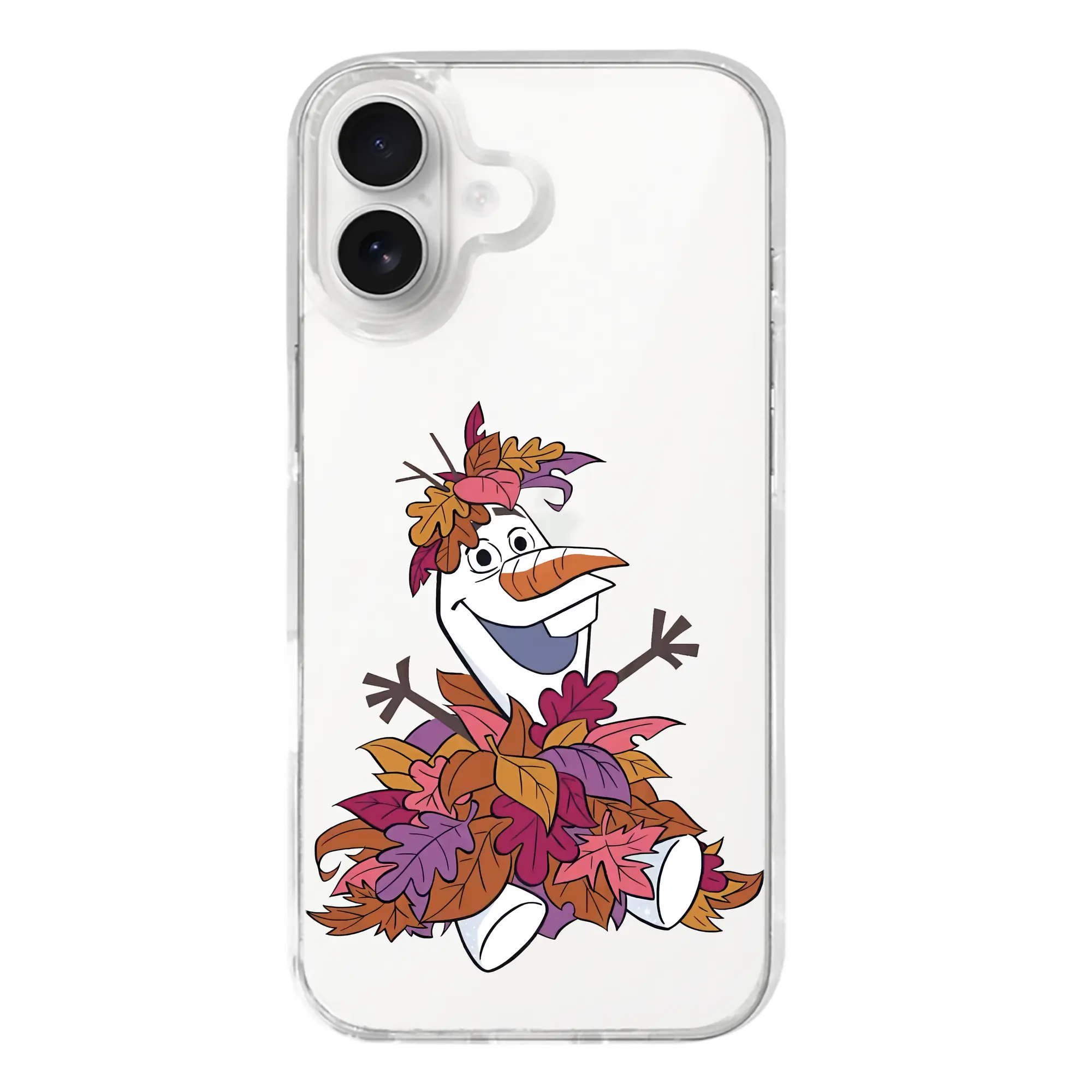 アナと雪の女王(Frozen) グッズ オラフ(Olaf) - iPhone 17シリーズ 透明スマホケース – 薄型・耐衝撃・精密フィット保護カバー